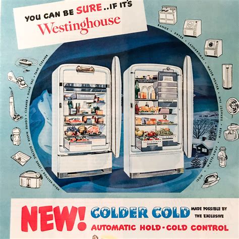 1940s westinghouse refrigerator|vintage westinghouse ads.